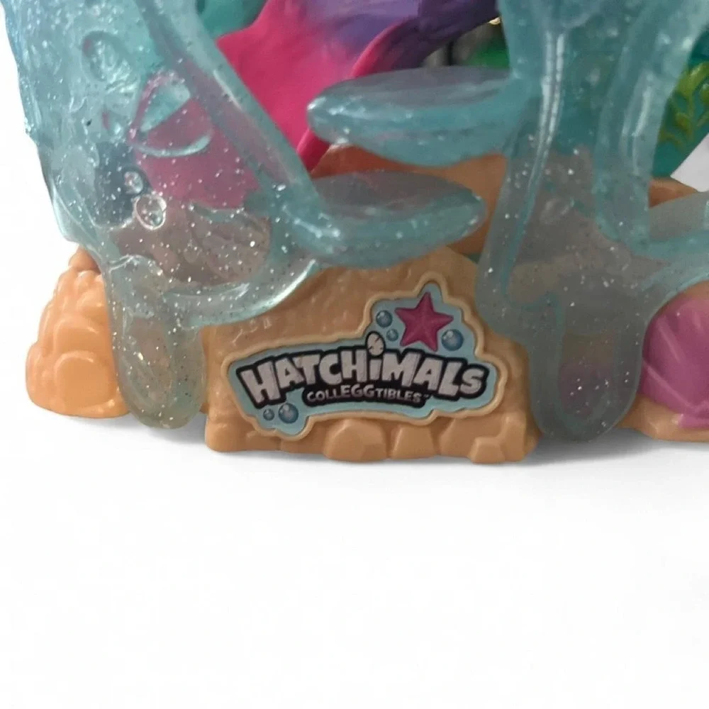 Hatchimals CollEGGtibles Coral Castle Playset Underwater Sea Theme Pink Blue